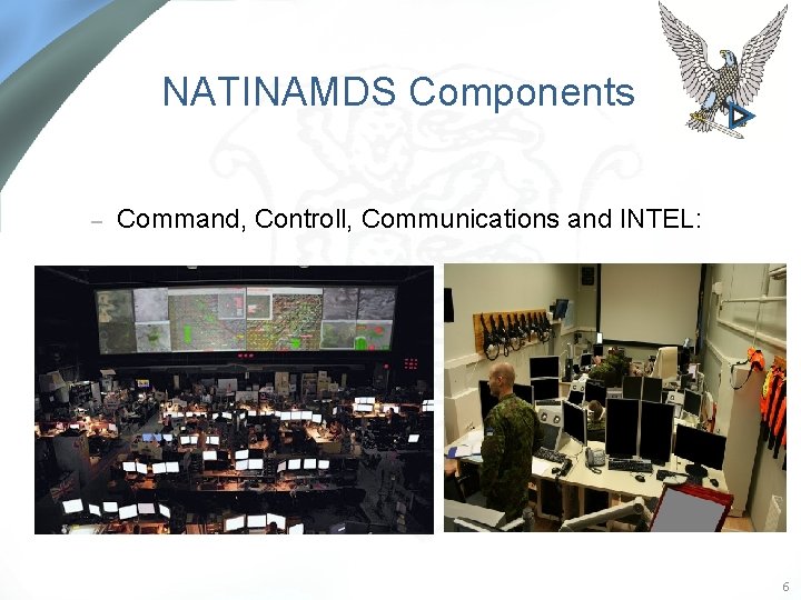 NATINAMDS Components – Command, Controll, Communications and INTEL: 6 