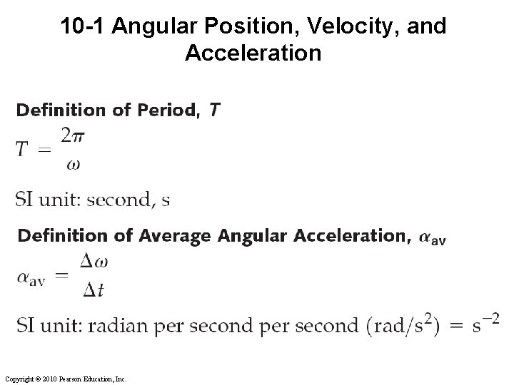 Lecture Outline Chapter 10 Physics 4 th Edition