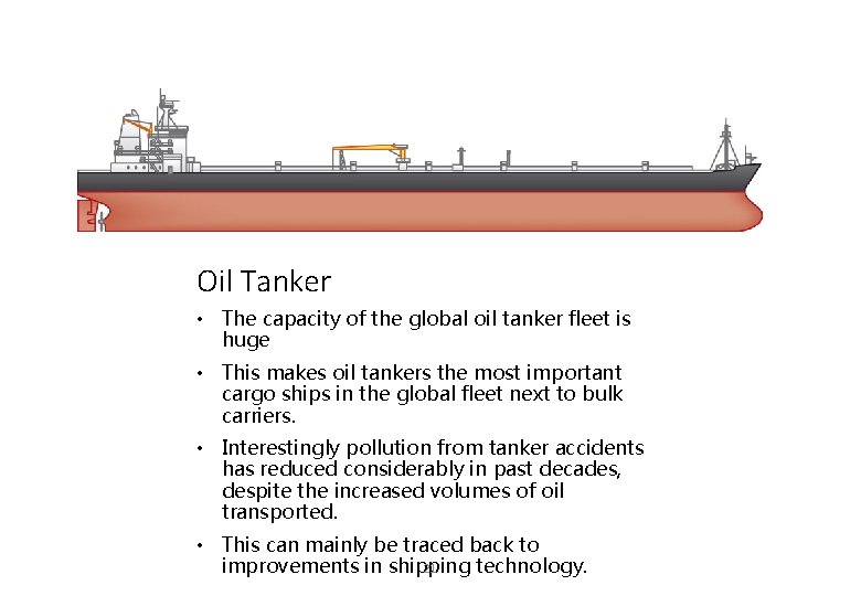 Oil Tanker • The capacity of the global oil tanker fleet is huge •