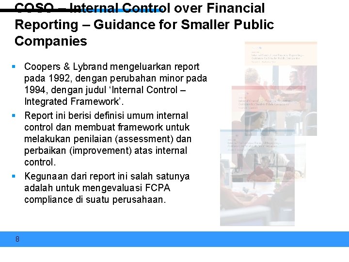 COSO – Internal Control over Financial Reporting – Guidance for Smaller Public Companies §