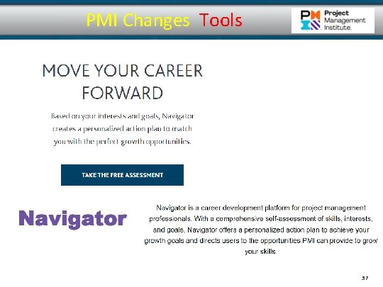 PMI Changes Tools 37 PMI Changes Tools 37