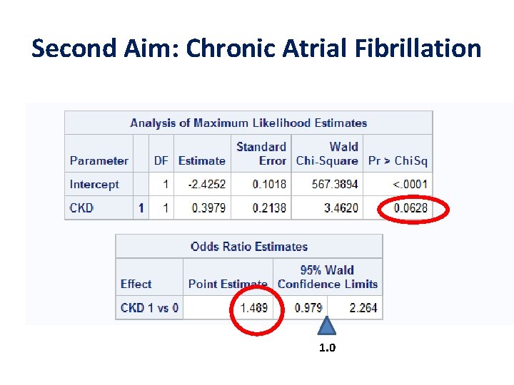 Second Aim: Chronic Atrial Fibrillation 1. 0 