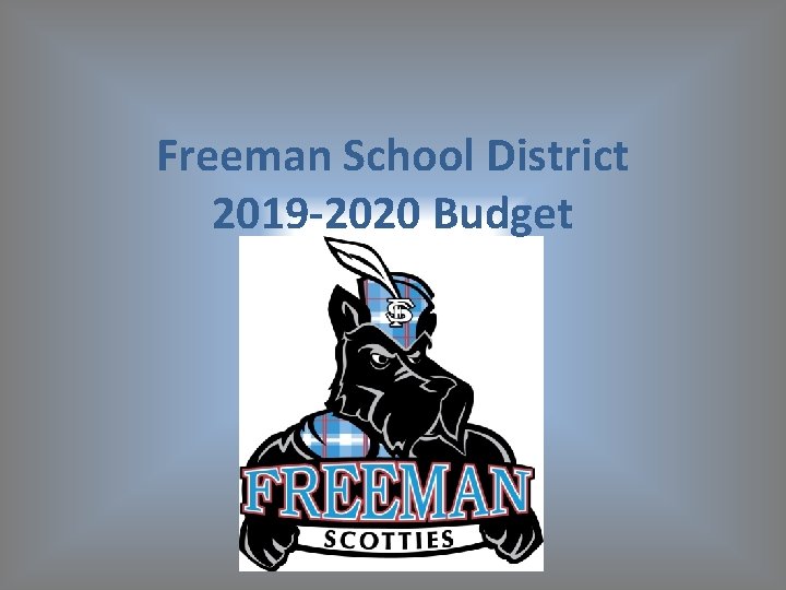 Freeman School District 2019 -2020 Budget 