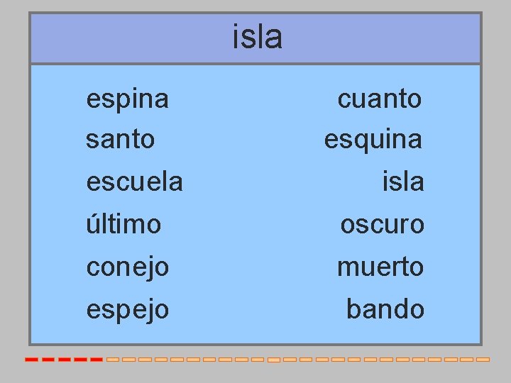 isla espina santo escuela último conejo espejo cuanto esquina isla oscuro muerto bando 