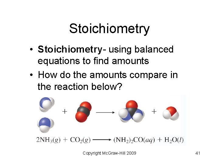 Stoichiometry • Stoichiometry- using balanced equations to find amounts • How do the amounts