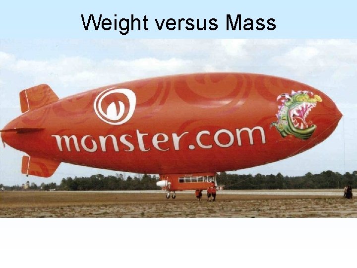 Weight versus Mass Weight versus Mass