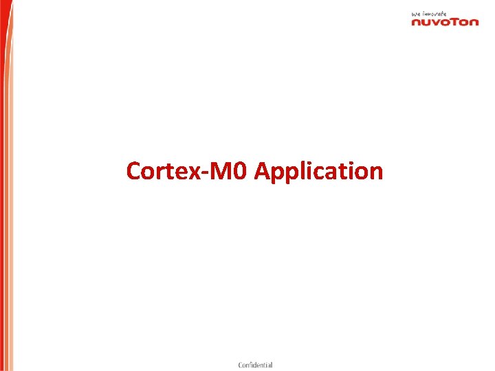Cortex-M 0 Application 
