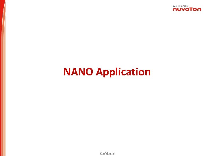 NANO Application 