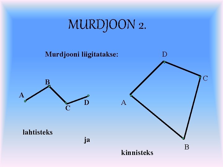 MURDJOON 2. Murdjooni liigitatakse: D C B A C lahtisteks D A ja kinnisteks
