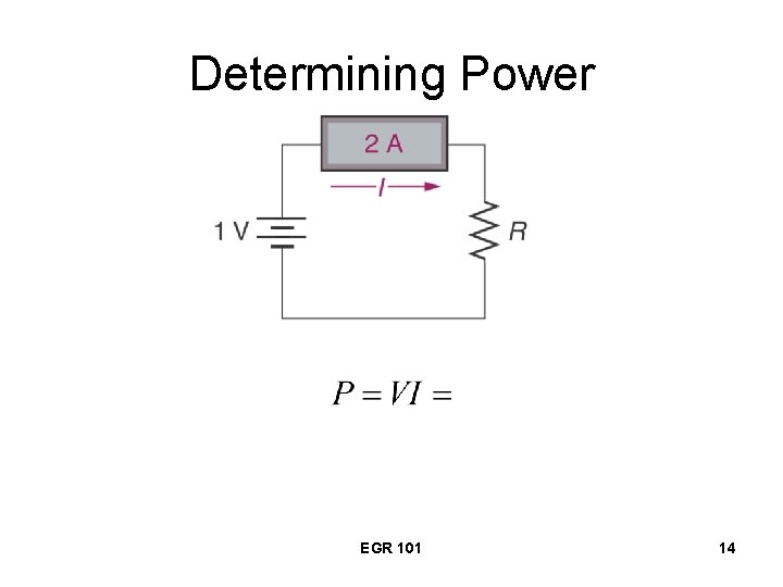 Determining Power EGR 101 14 