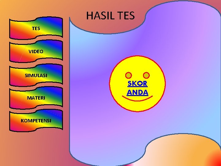 HASIL TES VIDEO SIMULASI MATERI KOMPETENSI 30 SKOR ANDA 