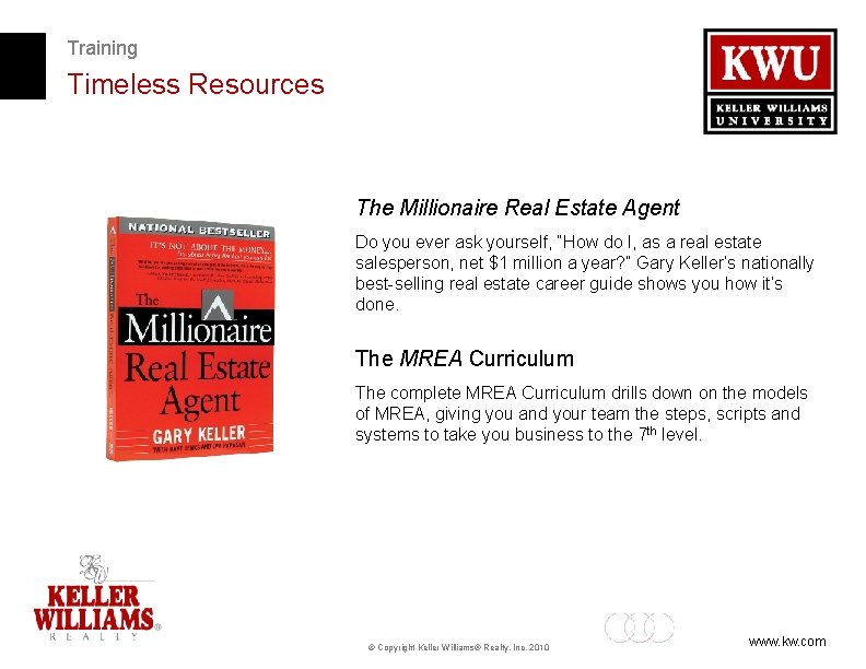 Training Timeless Resources The Millionaire Real Estate Agent Do you ever ask yourself, “How