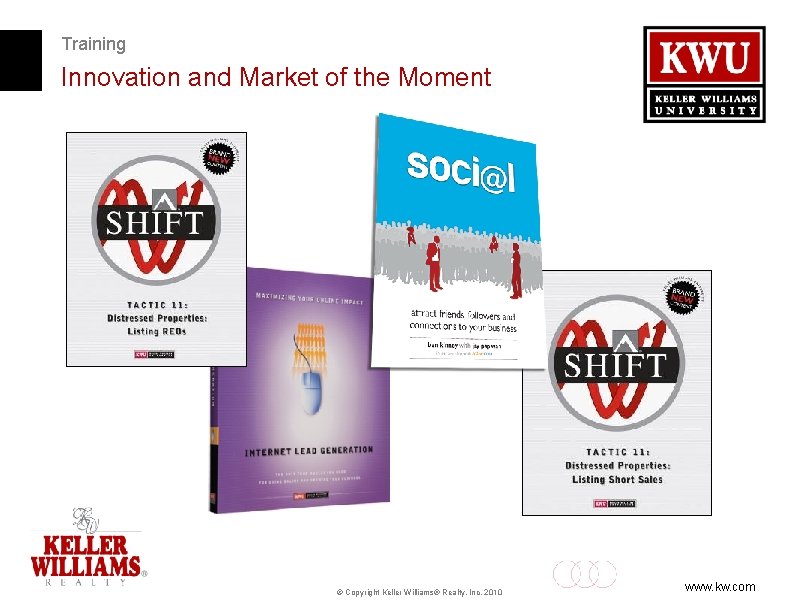 Training Innovation and Market of the Moment © Copyright Keller Williams® Realty, Inc. 2010