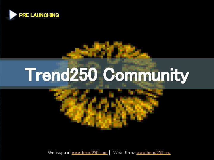 PRE LAUNCHING Trend 250 Community Websupport www. trend 250. com │ Web Utama www.
