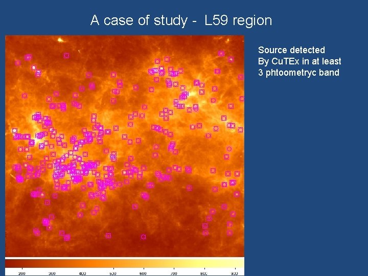 A case of study - L 59 region SPIRE 250 μm 10’ Source detected