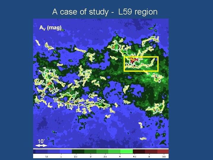 A case of study - L 59 region AV (mag) 10’ 