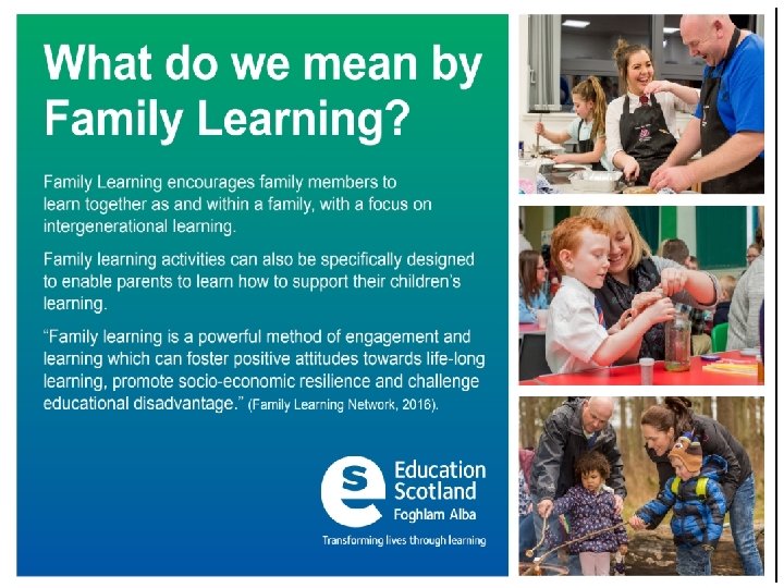 Defining Family Learning 