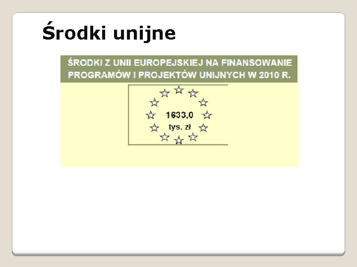 Środki unijne 