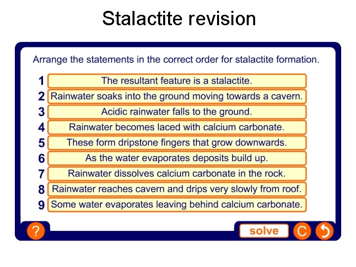 Stalactite revision 