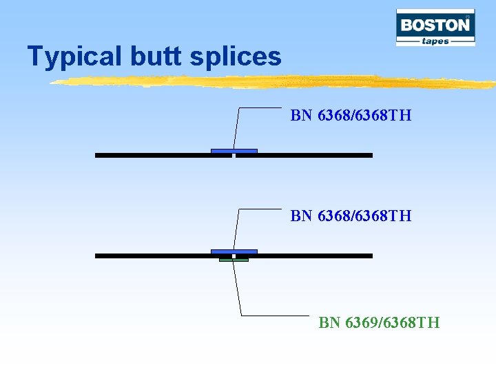 Typical butt splices BN 6368/6368 TH BN 6369/6368 TH 