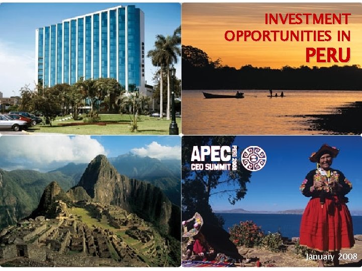 INVESTMENT OPPORTUNITIES IN PERU January 2008 