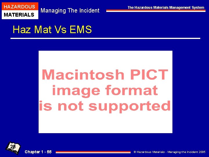 HAZARDOUS MATERIALS Managing The Incident The Hazardous Materials Management System Haz Mat Vs EMS HAZARDOUS MATERIALS Managing The Incident The Hazardous Materials Management System Haz Mat Vs EMS