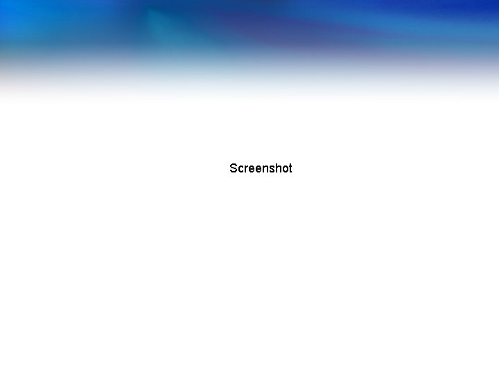 Screenshot Screenshot