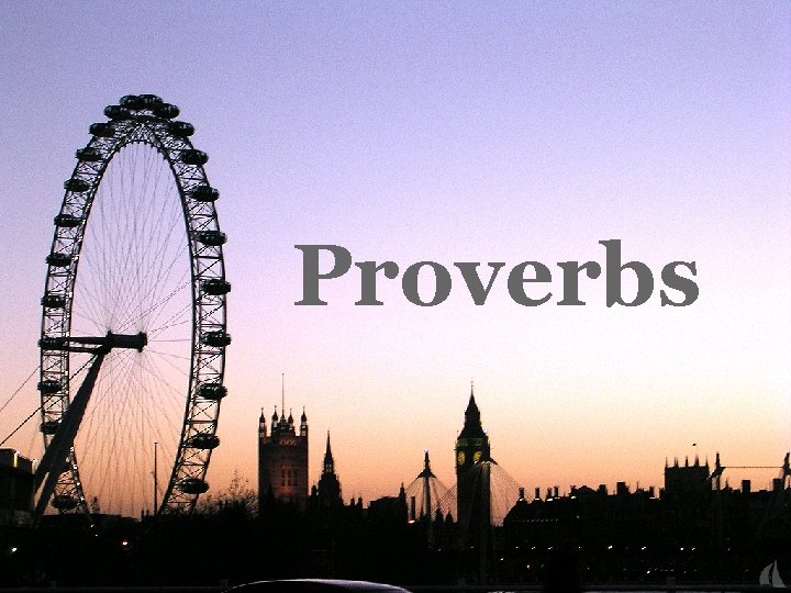 Proverbs 