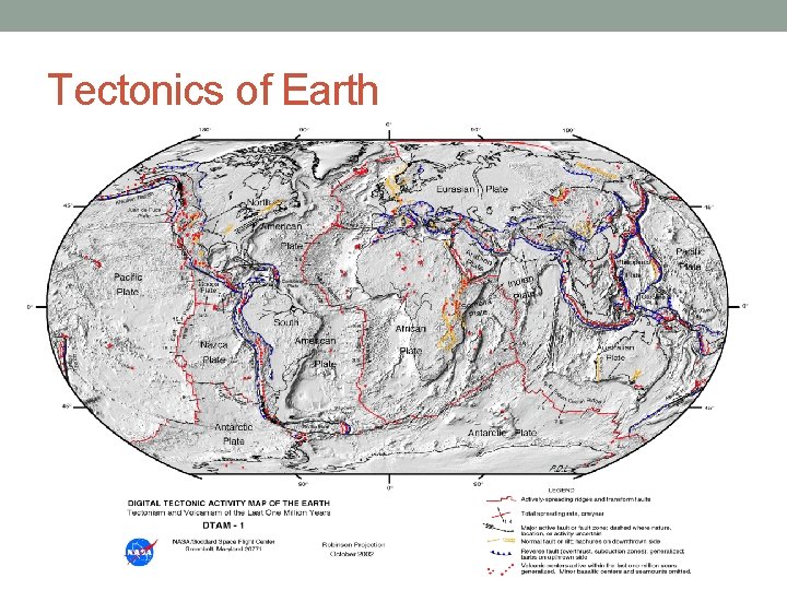Tectonics of Earth • Picture of plates 