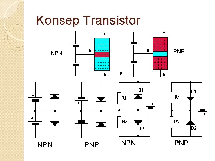 Konsep Transistor PNP NPN a 