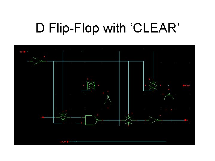 D Flip-Flop with ‘CLEAR’ 