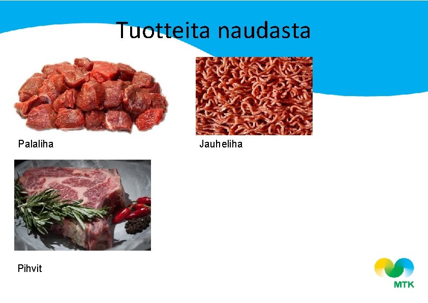 Tuotteita naudasta Palaliha Pihvit Jauheliha 