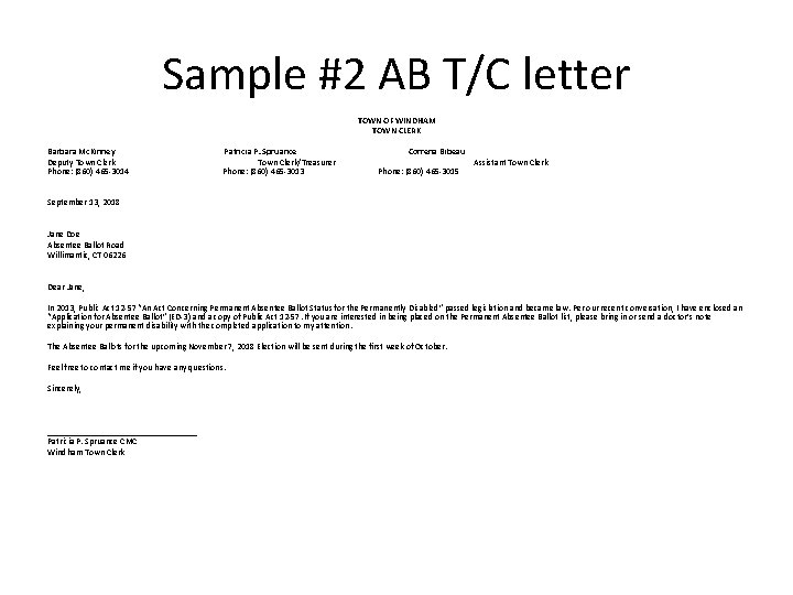 FRIENDLY LETTERS Considerate Communications and outreach ROVAC Spring