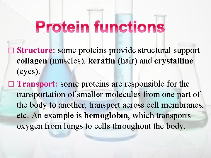 Precipitation of Proteins at isoelectric Point Proteins Proteins