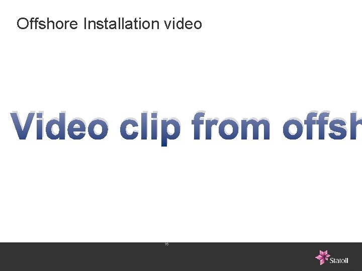 Offshore Installation video Video clip from offsh 16 