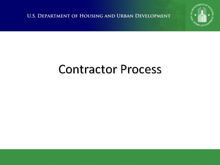 Contractor Process 