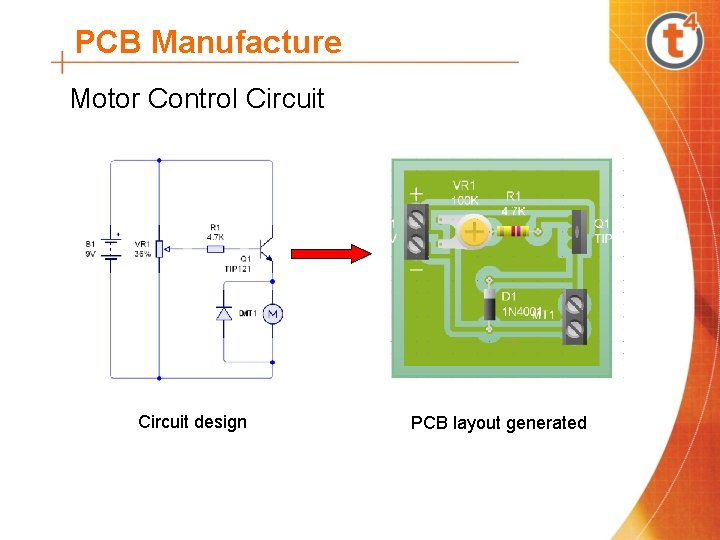 PCB Manufacture Motor Control Circuit design PCB layout generated 