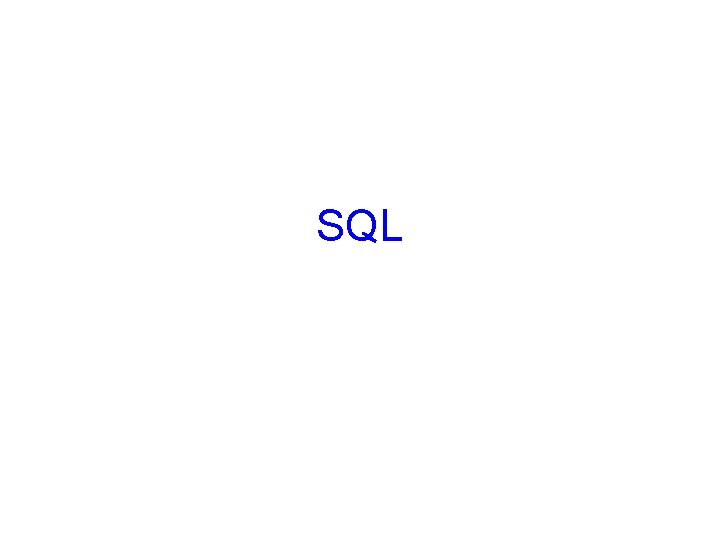 SQL 