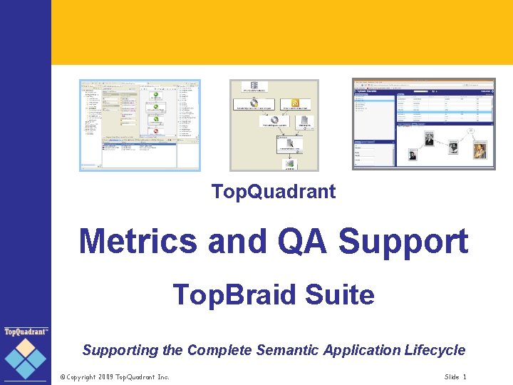 Top. Quadrant Metrics and QA Support Top. Braid Suite Supporting the Complete Semantic Application