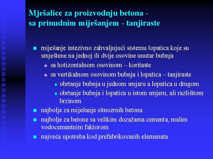 Mješalice za proizvodnju betona sa prinudnim miješanjem - tanjiraste n n miješanje intezivno zahvaljujući