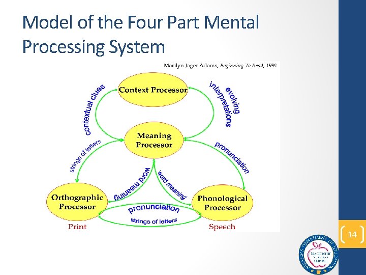 Model of the Four Part Mental Processing System 14 