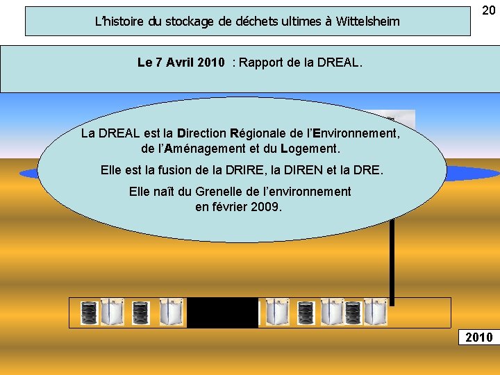 L’histoire du stockage de déchets ultimes à Wittelsheim 20 Le 7 Avril 2010 :