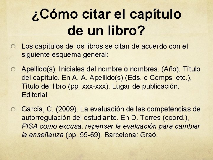 ¿Cómo citar el capítulo de un libro? Los capítulos de los libros se citan