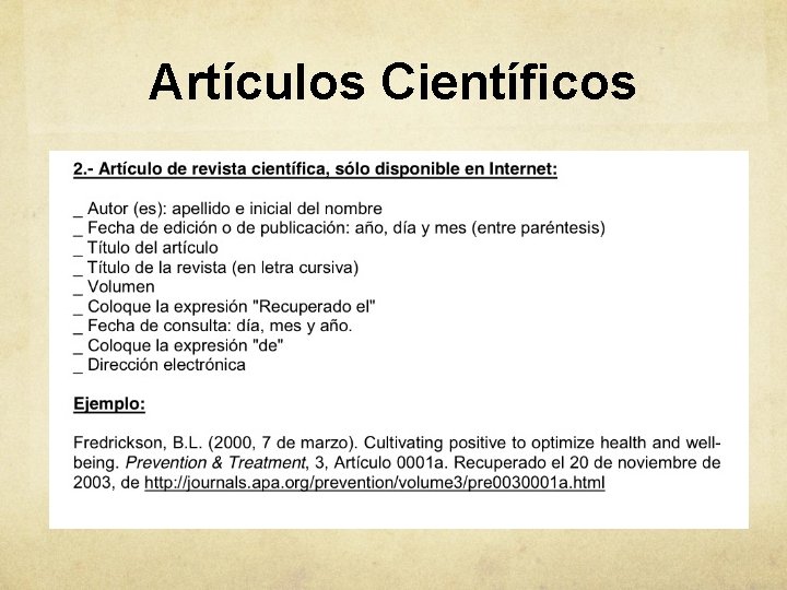 Artículos Científicos 