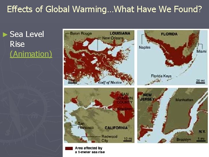 Effects of Global Warming…What Have We Found? ► Sea Level Rise (Animation) 