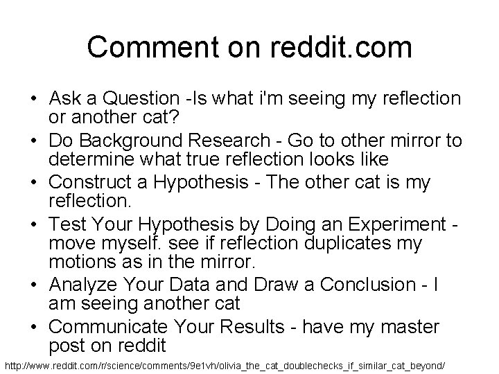 Comment on reddit. com • Ask a Question -Is what i'm seeing my reflection