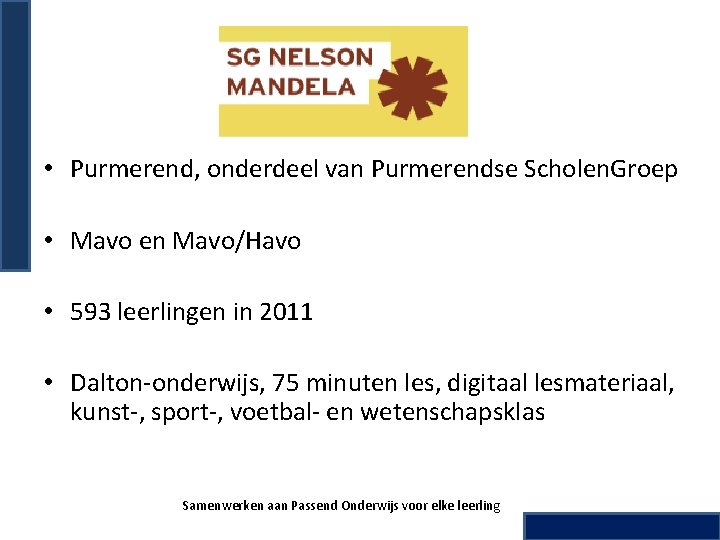  • Purmerend, onderdeel van Purmerendse Scholen. Groep • Mavo en Mavo/Havo • 593