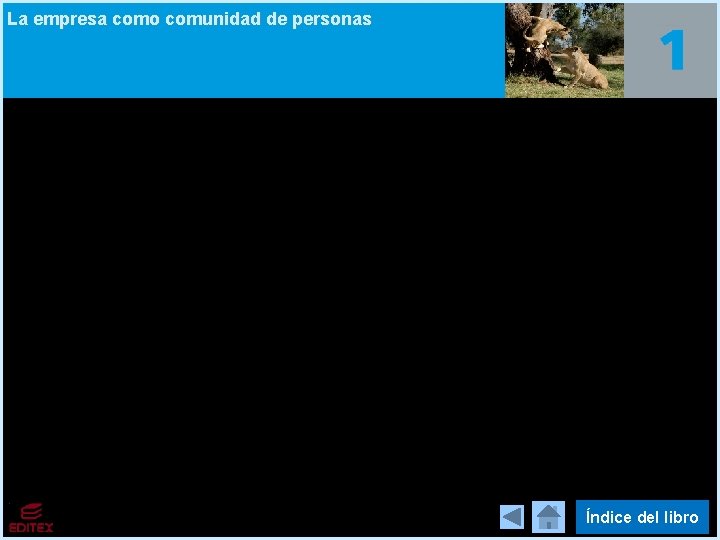 La empresa como comunidad de personas Índice del libro La empresa como comunidad de personas Índice del libro