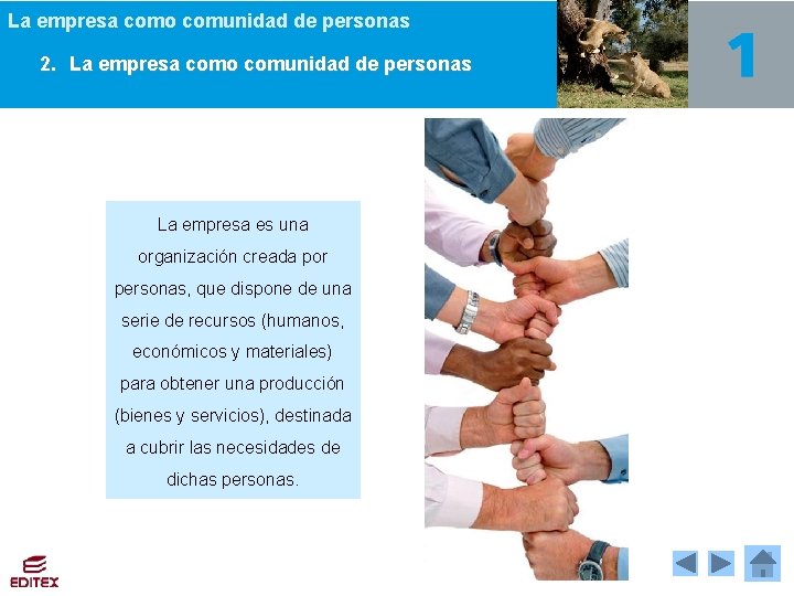 La empresa como comunidad de personas 2. La empresa como comunidad de personas La La empresa como comunidad de personas 2. La empresa como comunidad de personas La