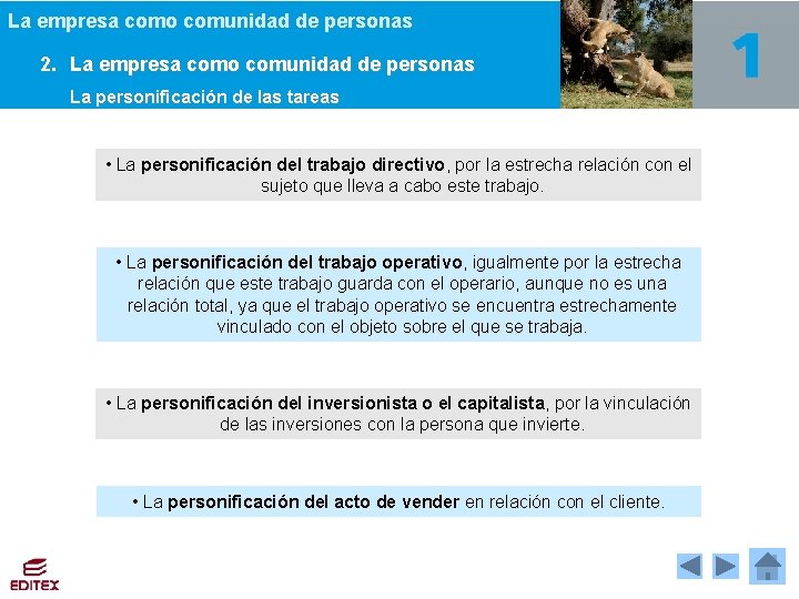 La empresa como comunidad de personas 2. La empresa como comunidad de personas La La empresa como comunidad de personas 2. La empresa como comunidad de personas La